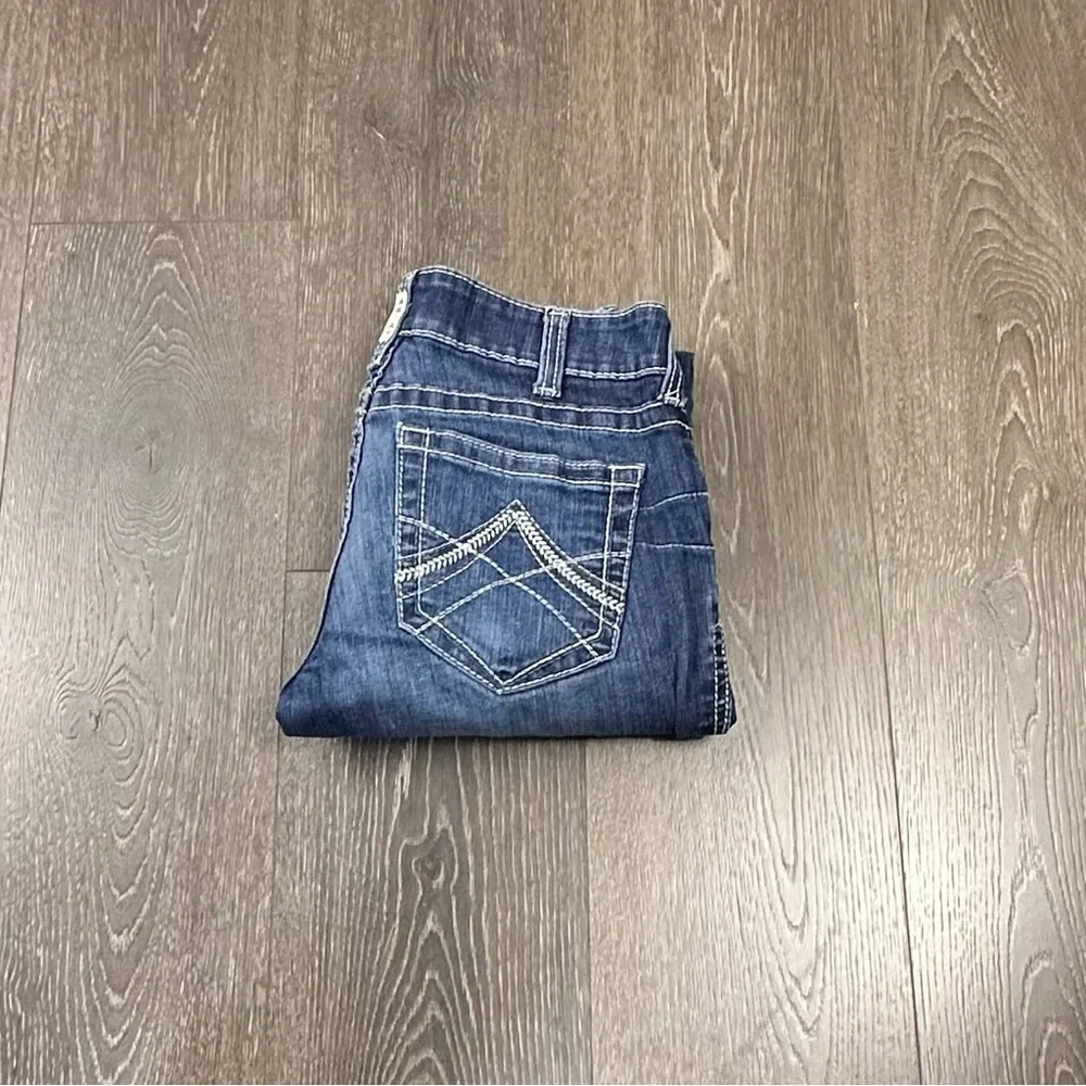 Ariat R.E.A.L. Mid Rise Stretch Icon Stackable Jeans Sz 28‎